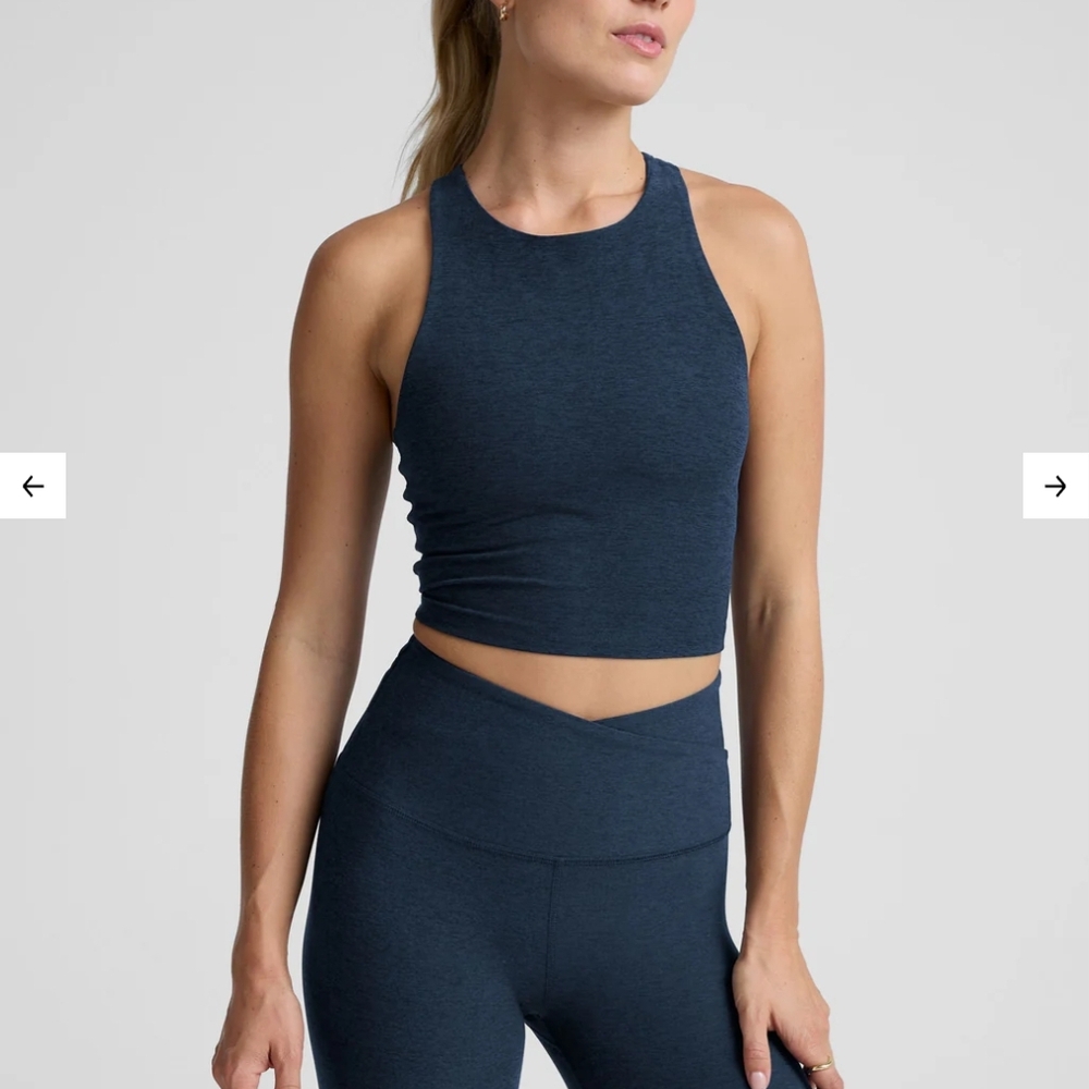Beyond Yoga Navy Crop Top